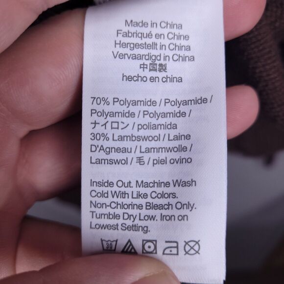 J Crew Sweater Mens Medium Brown Lambswool Shawl Collar NWT - Picture 11 of 12